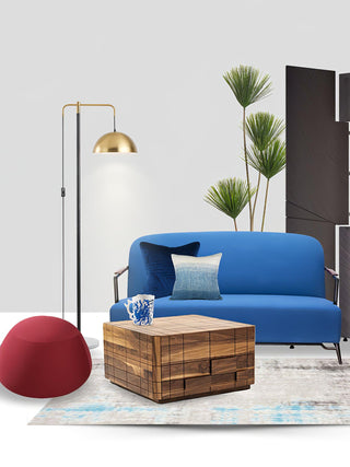 Otto Mid-Century Modern Metal Floor Light