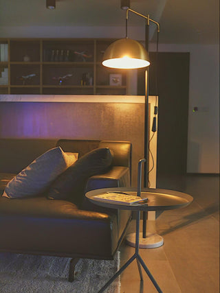 Otto Mid-Century Modern Metal Floor Light