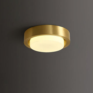 Oura Industrial Brass Ring Ceiling Light