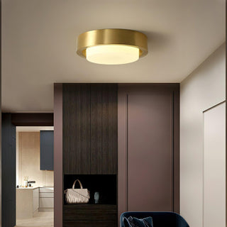 Oura Industrial Brass Ring Ceiling Light