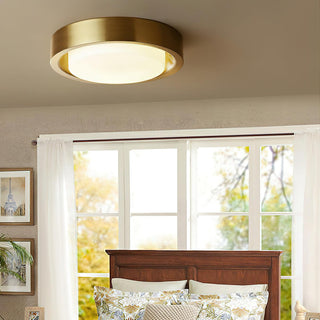 Oura Industrial Brass Ring Ceiling Light