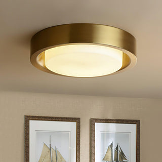 Oura Industrial Brass Ring Ceiling Light