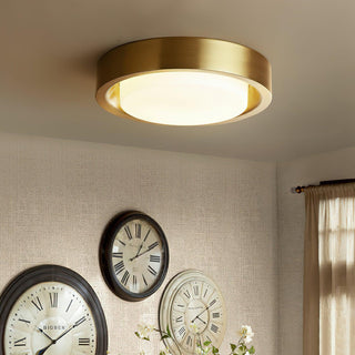 Oura Industrial Brass Ring Ceiling Light