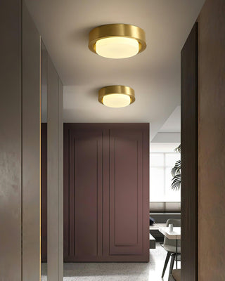 Oura Industrial Brass Ring Ceiling Light