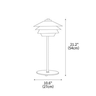 Overlay Contemporary Metal Table Light