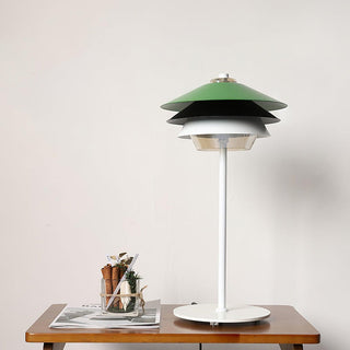 Overlay Contemporary Metal Table Light
