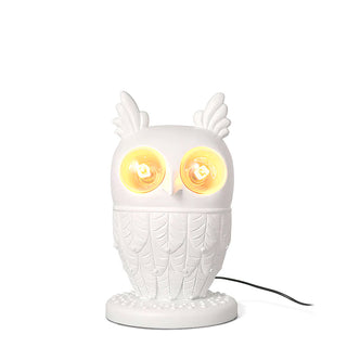 Kael Owl Resin Sculptural Table Lamp
