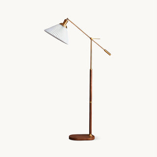 Kael Adjustable Metal Fabric Floor Lamp
