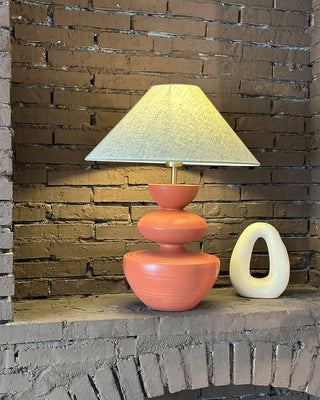 Painted Wabi-Sabi Resin Table Light