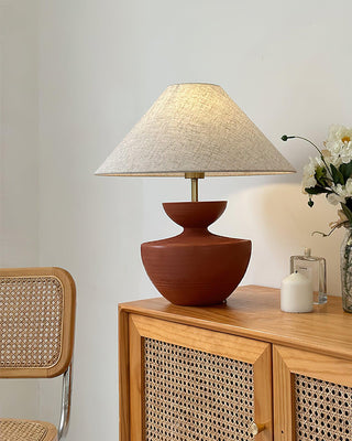 Painted Wabi-Sabi Resin Table Light