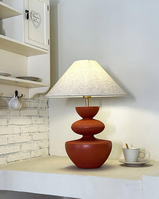 Painted Wabi-Sabi Resin Table Light