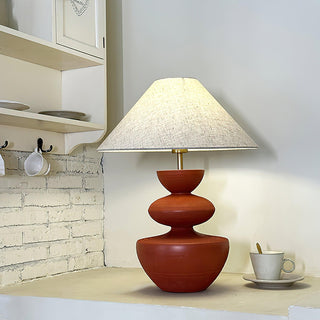 Painted Wabi-Sabi Resin Table Light