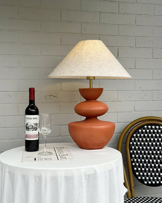 Painted Wabi-Sabi Resin Table Light