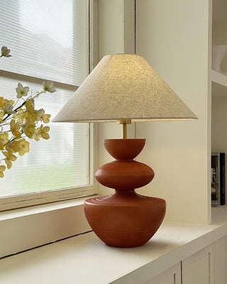 Painted Wabi-Sabi Resin Table Light