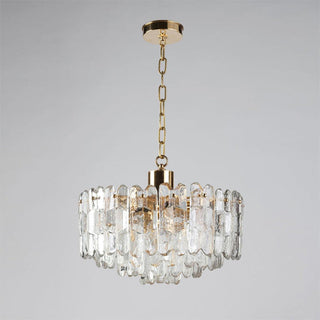 Elowen Crystal Brass Pendant Light