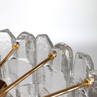 Elowen Crystal Brass Pendant Light