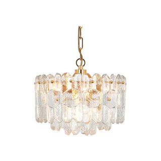 Elowen Crystal Brass Pendant Light