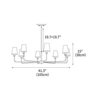 Pallas Classic Brass Chandelier