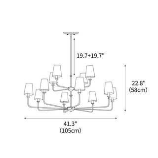 Pallas Classic Brass Chandelier