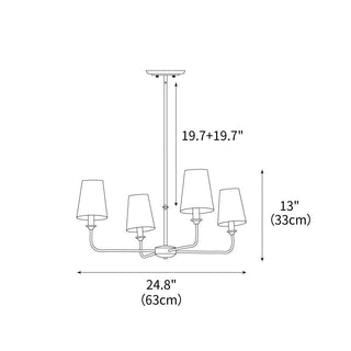 Pallas Classic Brass Chandelier