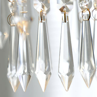 Liora Vintage Brass Crystal Chandelier