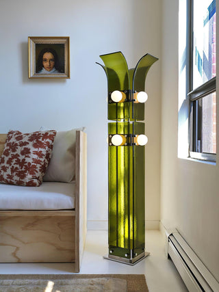 Palm Natural Acrylic Tree Floor Light