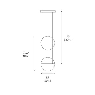 Palma Contemporary Acrylic Pendant Light