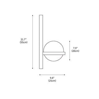 Palma Minimalist Metal Wall Light