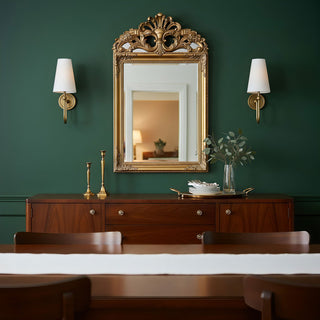 Palmer Modern Brass Fabric Wall Sconce