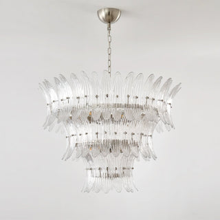 Palmette Tiered Glass Chandelier