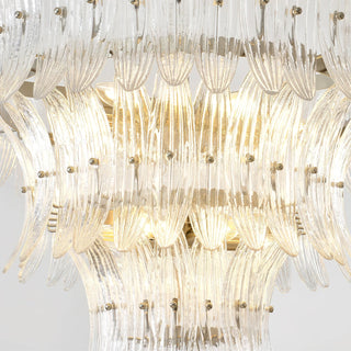 Palmette Tiered Glass Chandelier