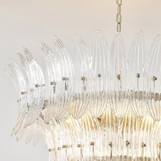 Palmette Tiered Glass Chandelier