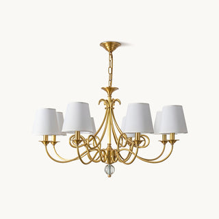 Paola Regal Gold Fabric Chandelier