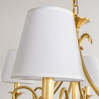 Paola Regal Gold Fabric Chandelier
