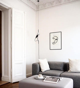 Kira Modern Metal Pendant Floor Lamp