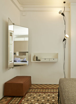 Kira Modern Metal Pendant Floor Lamp