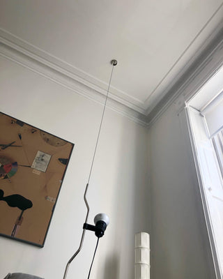 Kira Modern Metal Pendant Floor Lamp
