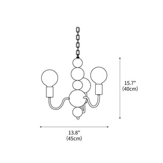 Parkstone Contemporary Metal Chandelier