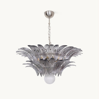 Pavia Feather Glass Chandelier