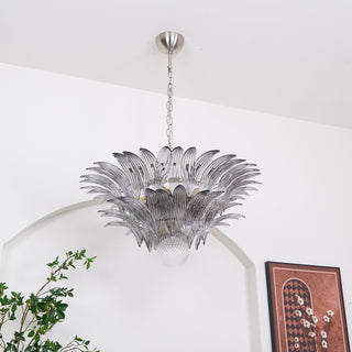 Pavia Feather Glass Chandelier