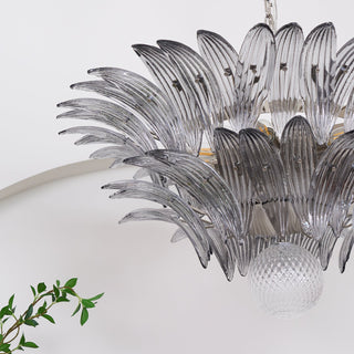 Pavia Feather Glass Chandelier
