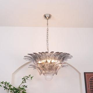 Pavia Feather Glass Chandelier