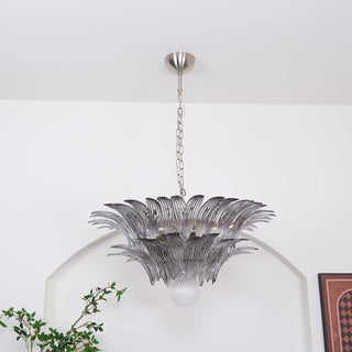 Pavia Feather Glass Chandelier