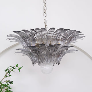 Pavia Feather Glass Chandelier