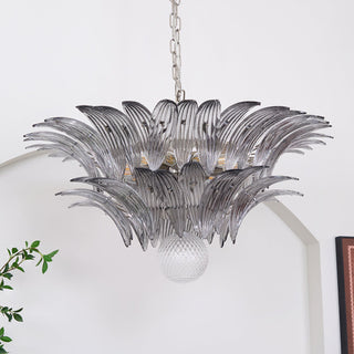 Pavia Feather Glass Chandelier