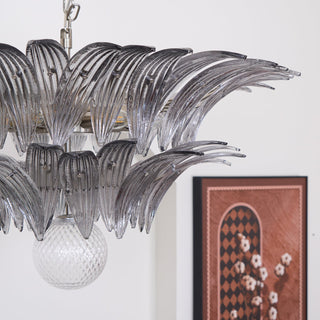 Pavia Feather Glass Chandelier