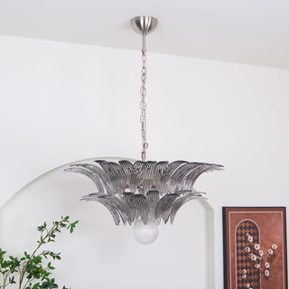 Pavia Feather Glass Chandelier
