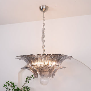 Pavia Feather Glass Chandelier