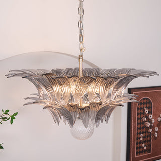 Pavia Feather Glass Chandelier