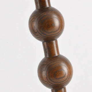Pear Vintage Wood Bead Floor Lamp
